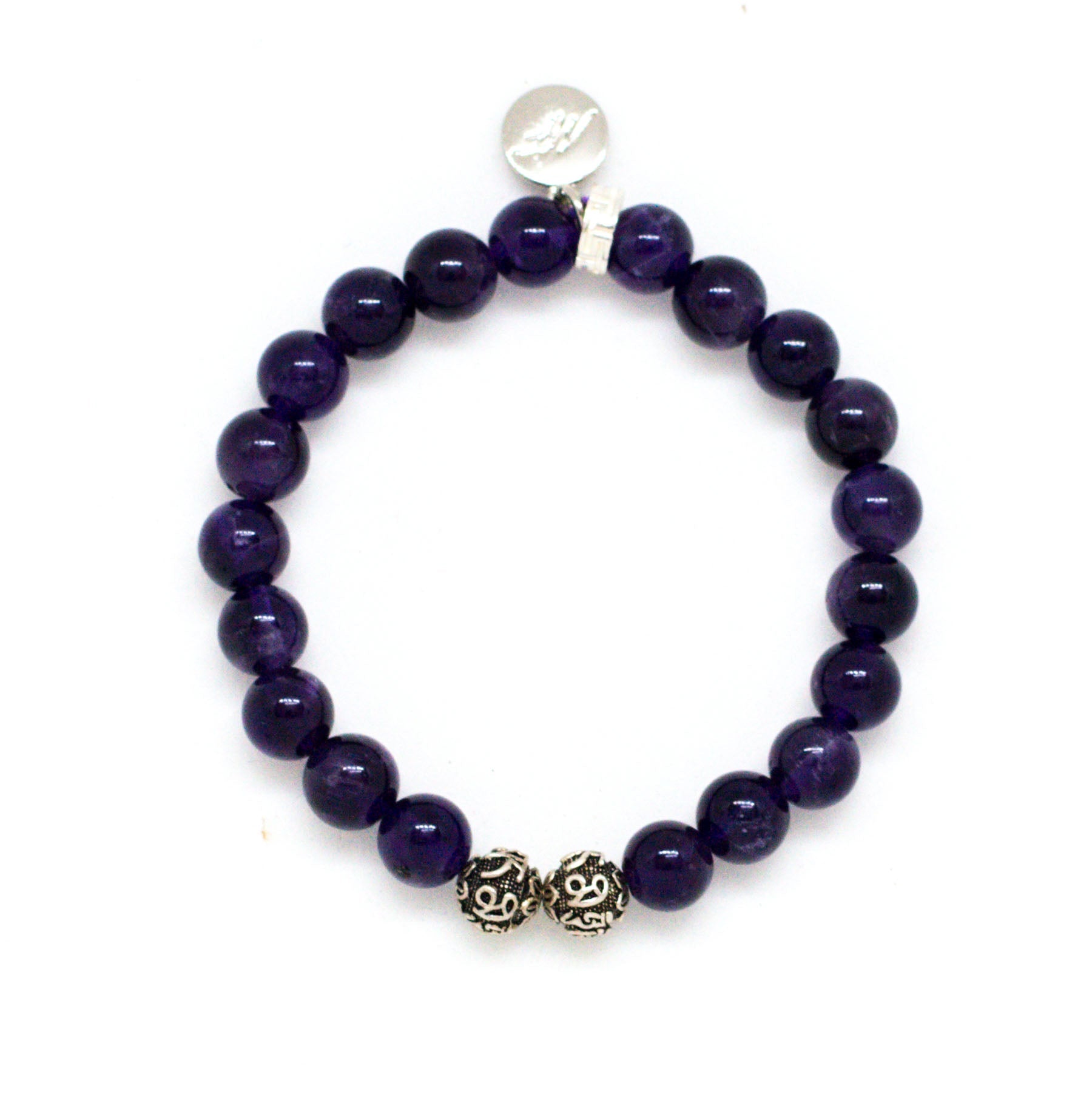 Amethyst silver bracelet 