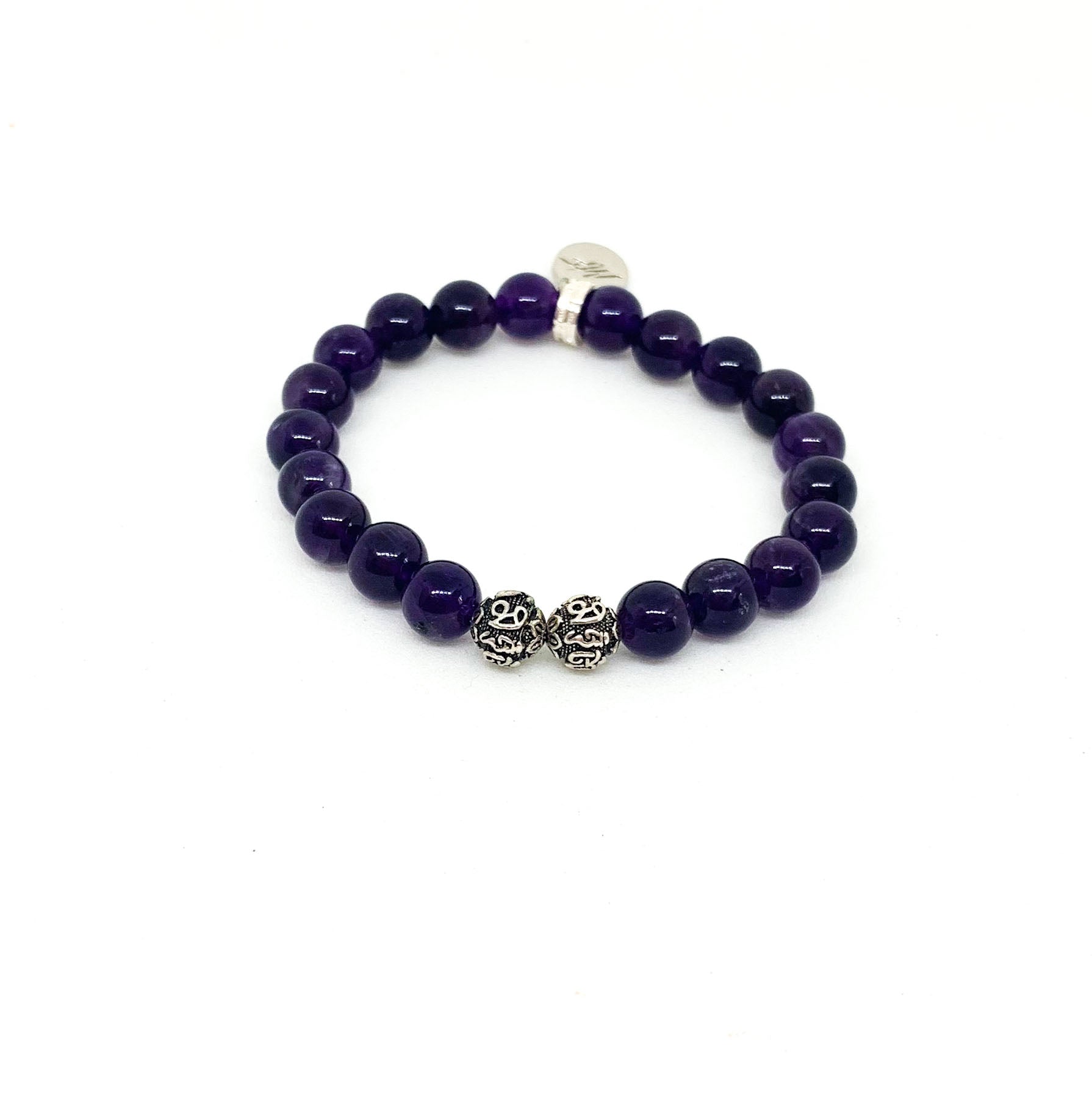 Amethyst silver bracelet 