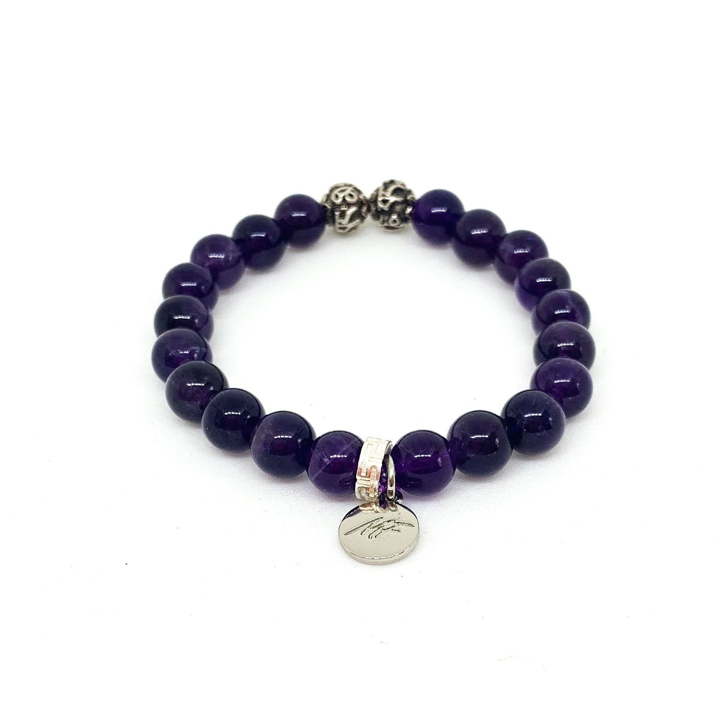 Amethyst silver bracelet 